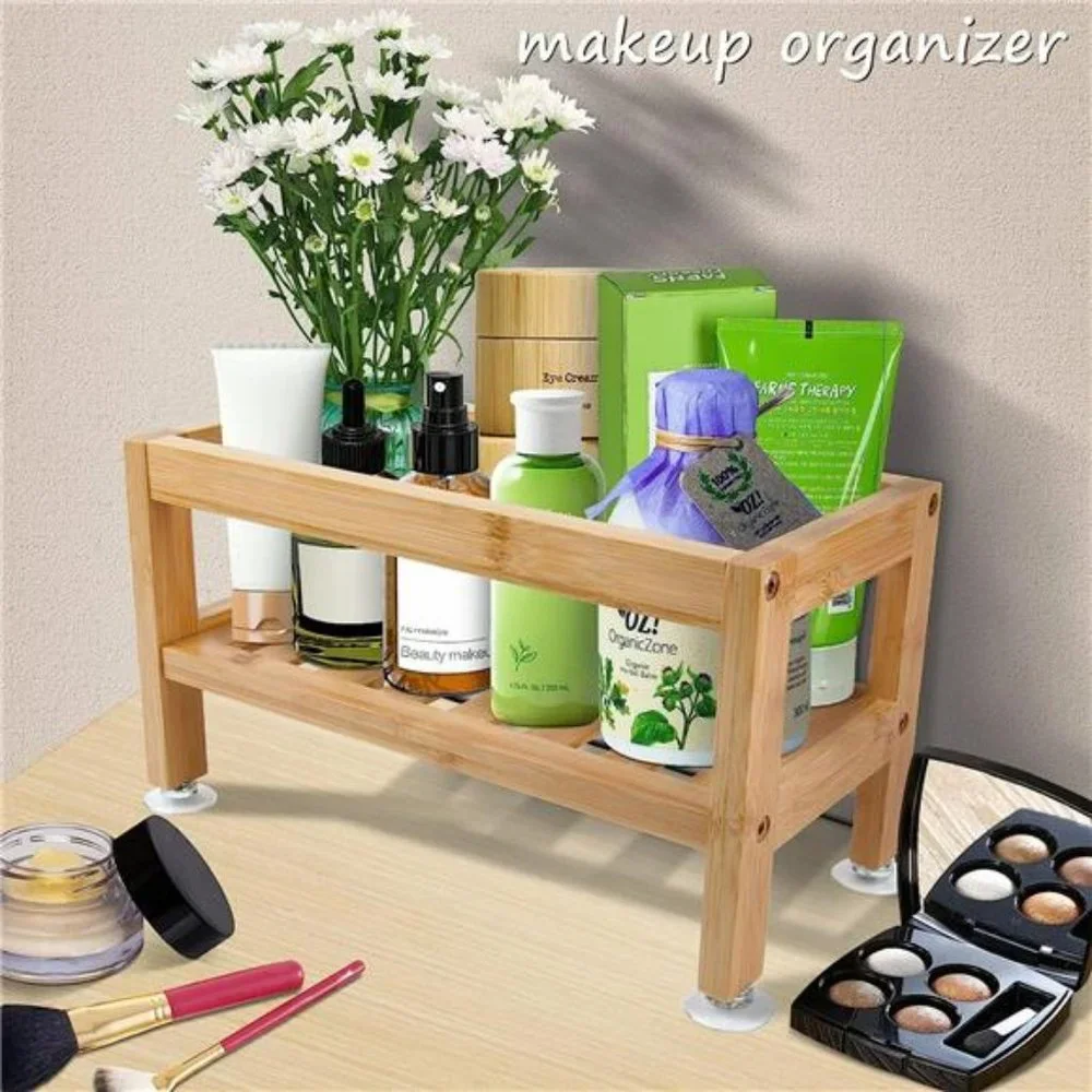 Bathroom Organizer Bamboo Shelf Over The Toilet Storage Cabinet